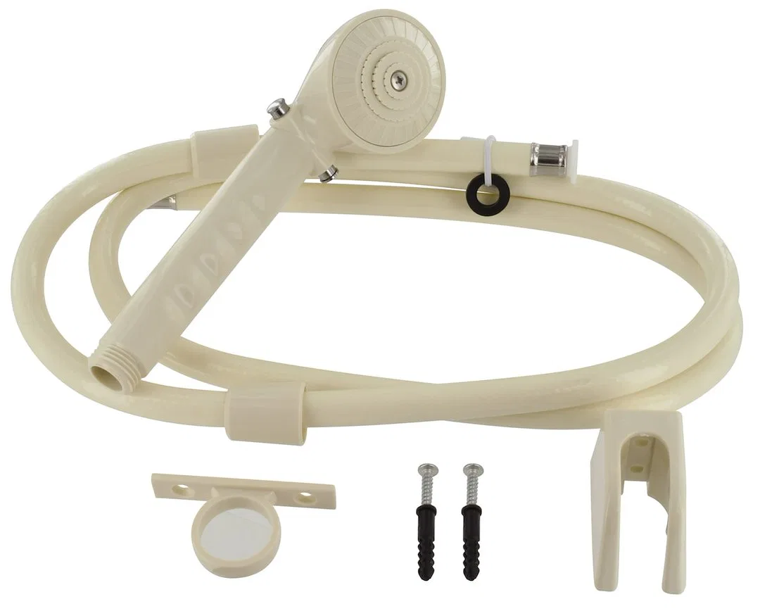 PF276025 – VALTERRA LLC Shower Head, Hand-Held With 60 Inch Vinyl Hose With Single Function Spray Setting With Trickl...